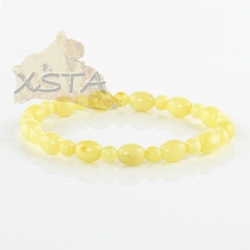 Opaque matt Baltic amber bracelet